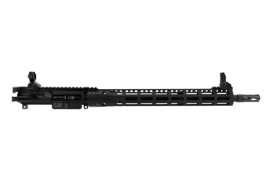 16-inch 5.56 NATO AR-15 upper with Troy Industries flip up sights.